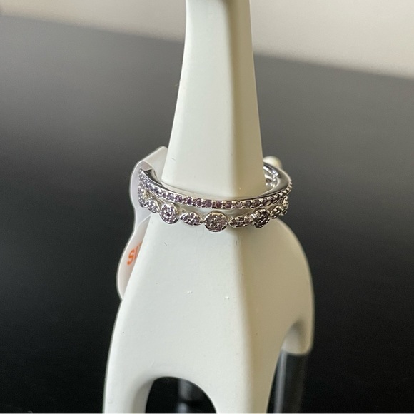 BP Set of Sterling Bands with Amethyst CZ (RBP 5404) - Picture 8 of 9